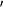 ${\displaystyle \bf '}$