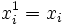 x_i^1 = x_i